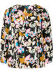 Blouse imprimée à volants, Black Multi Flower, Packshot image number 0