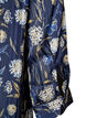 Gemusterte Bluse mit Stehkragen und 3/4-&Auml;rmeln, Blau, Packshot image number 3