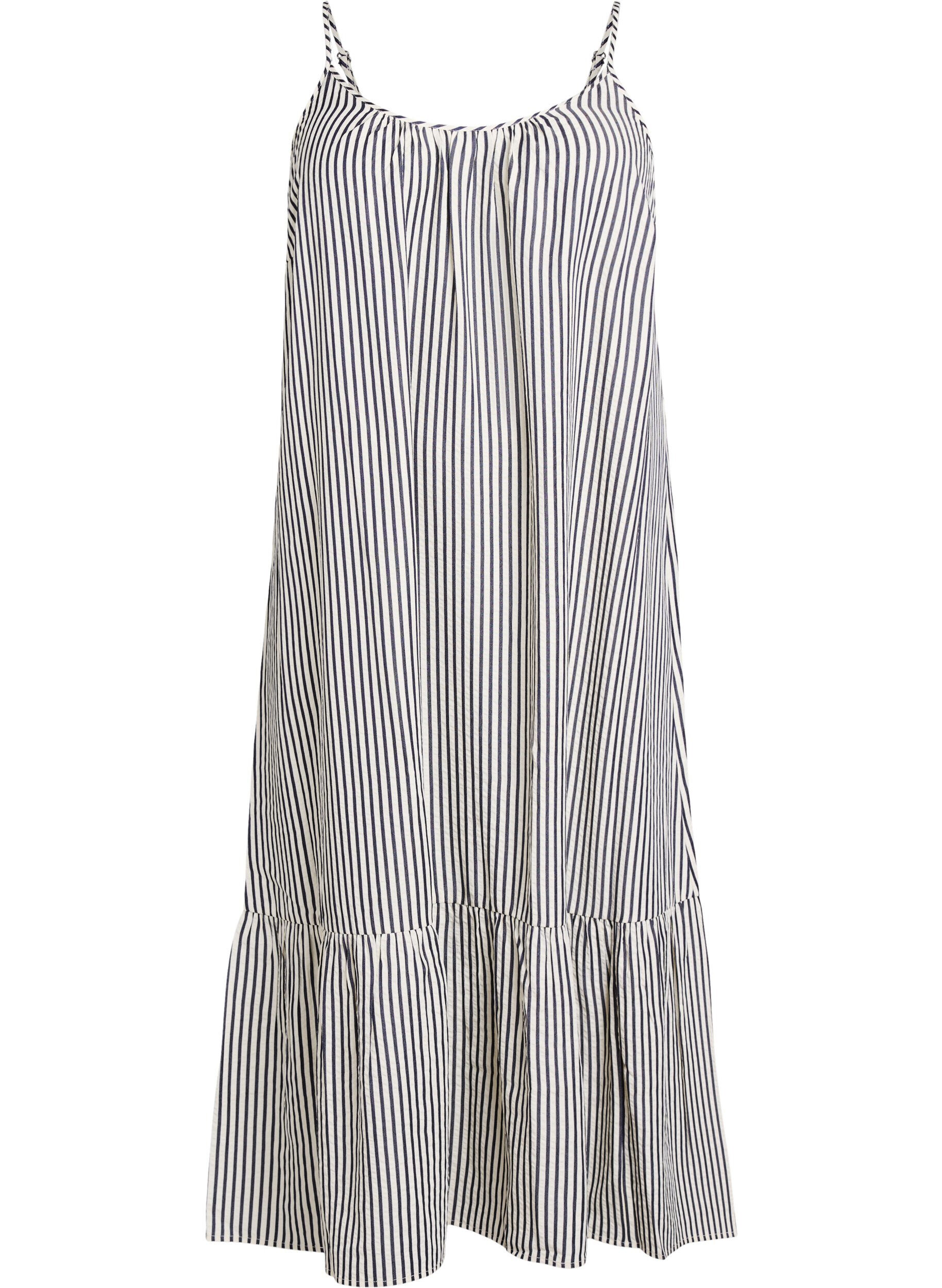 Robe d'&eacute;t&eacute; &agrave; rayures et &agrave; forme en A
