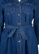 Robe chemise midi en denim avec ceinture, Dark Blue Denim, Packshot image number 2