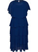 Robe maxi avec plusieurs couches de volants et cape amovible, Bleu, Packshot image number 0