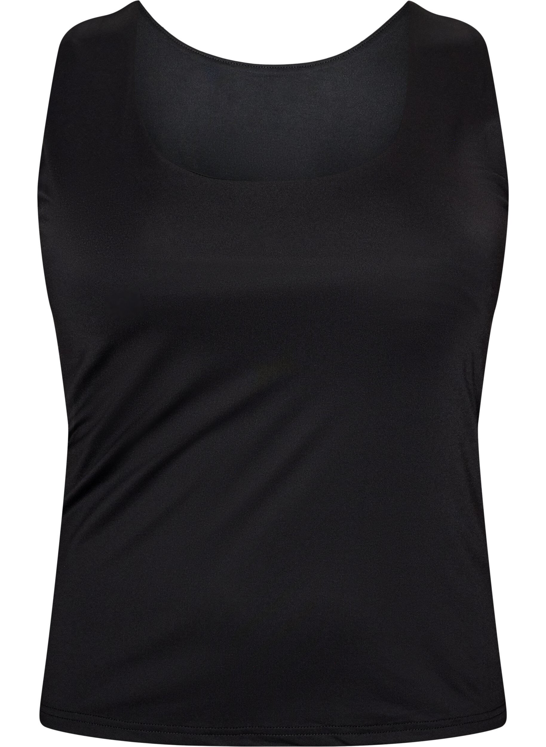 Top Basic ajust&eacute; en tissu lisse