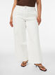 Jean Myra taille haute coupe ample, Blanc, Model image number 2