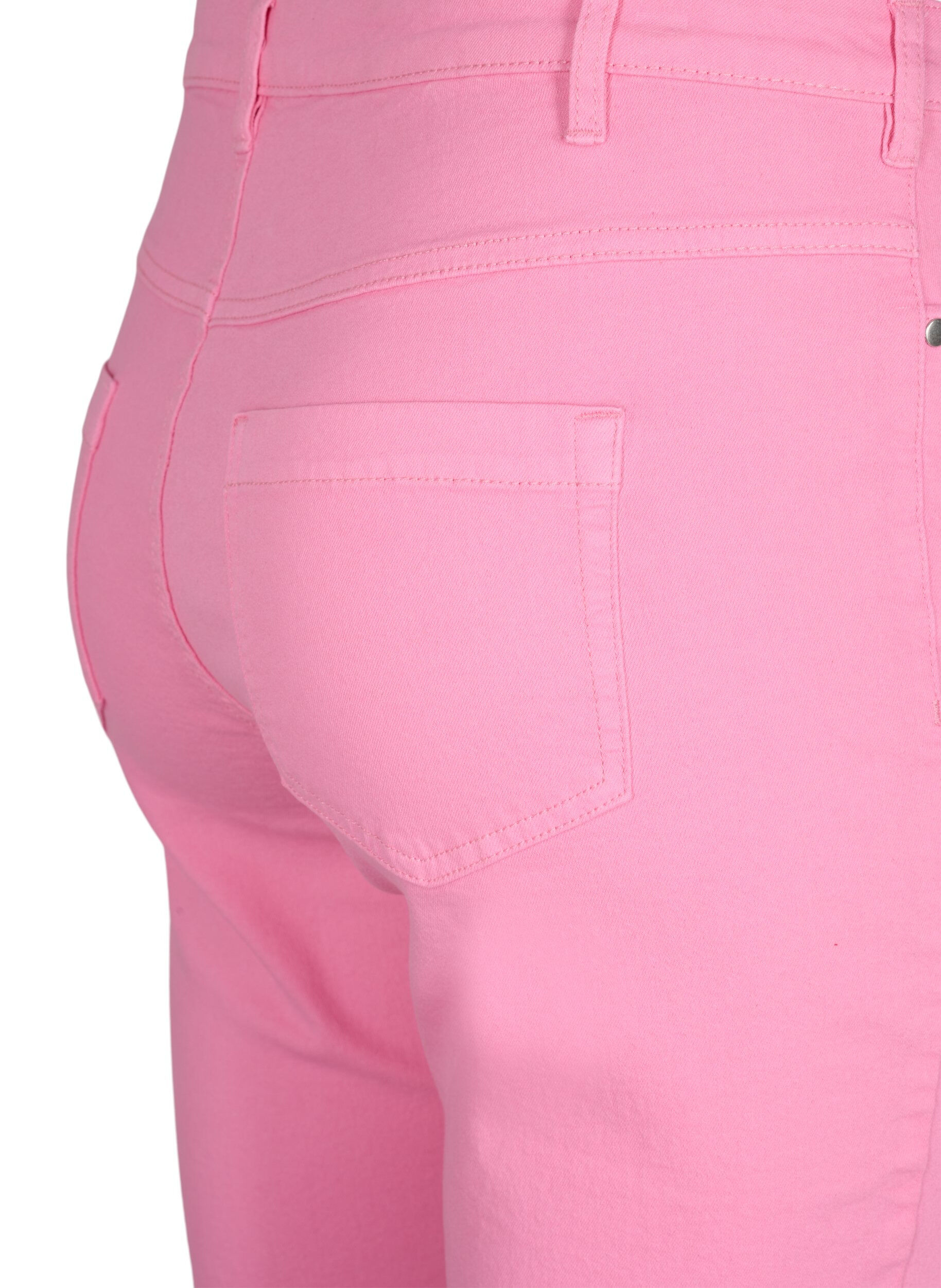 Zizzi Eng anliegende Emily Capri-Hose, Rosebloom, Packshot image number 3