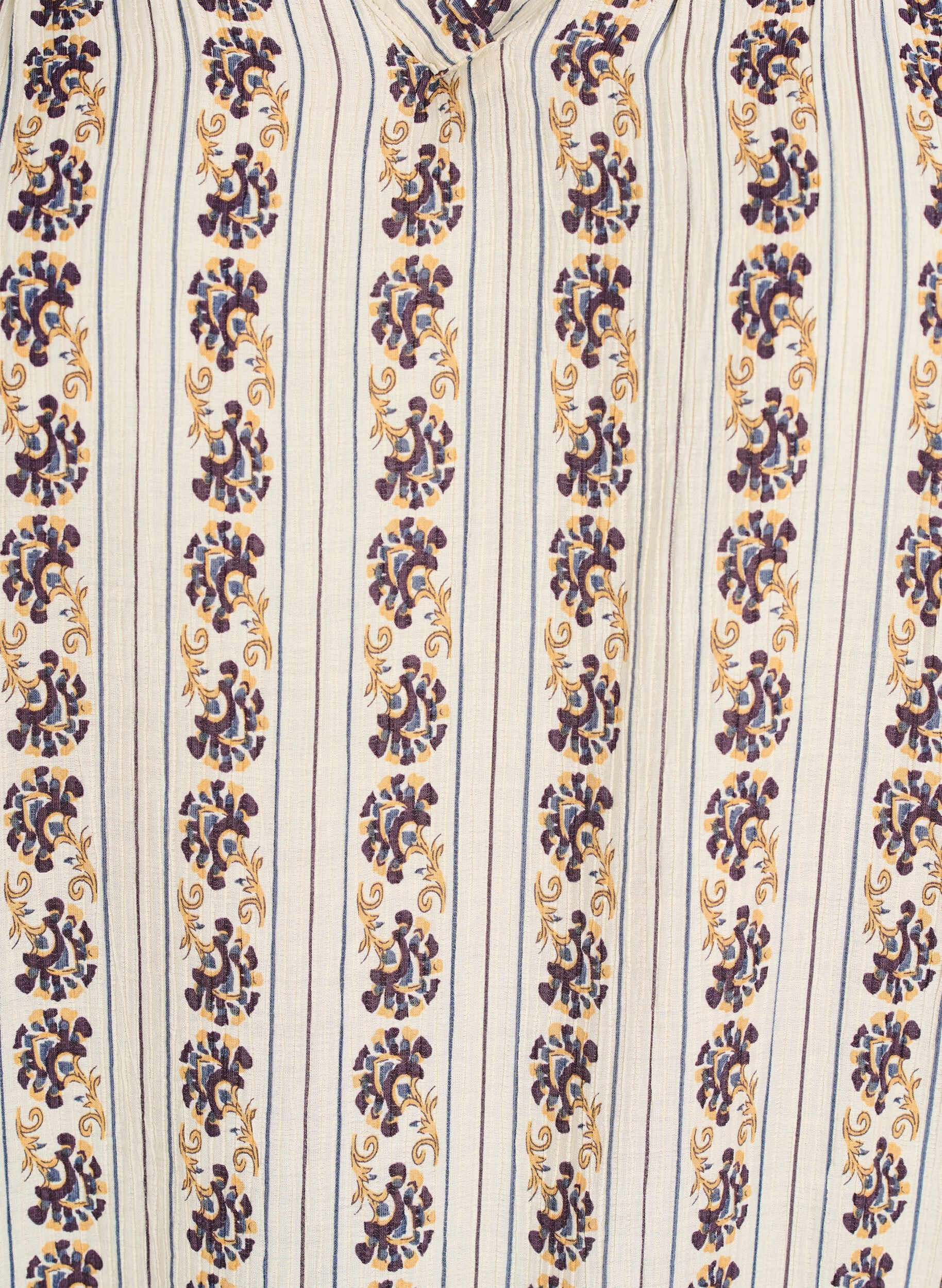 Zizzi Blouse imprim&eacute;e avec ourlet smock&eacute;, Egret AOP, Packshot image number 2