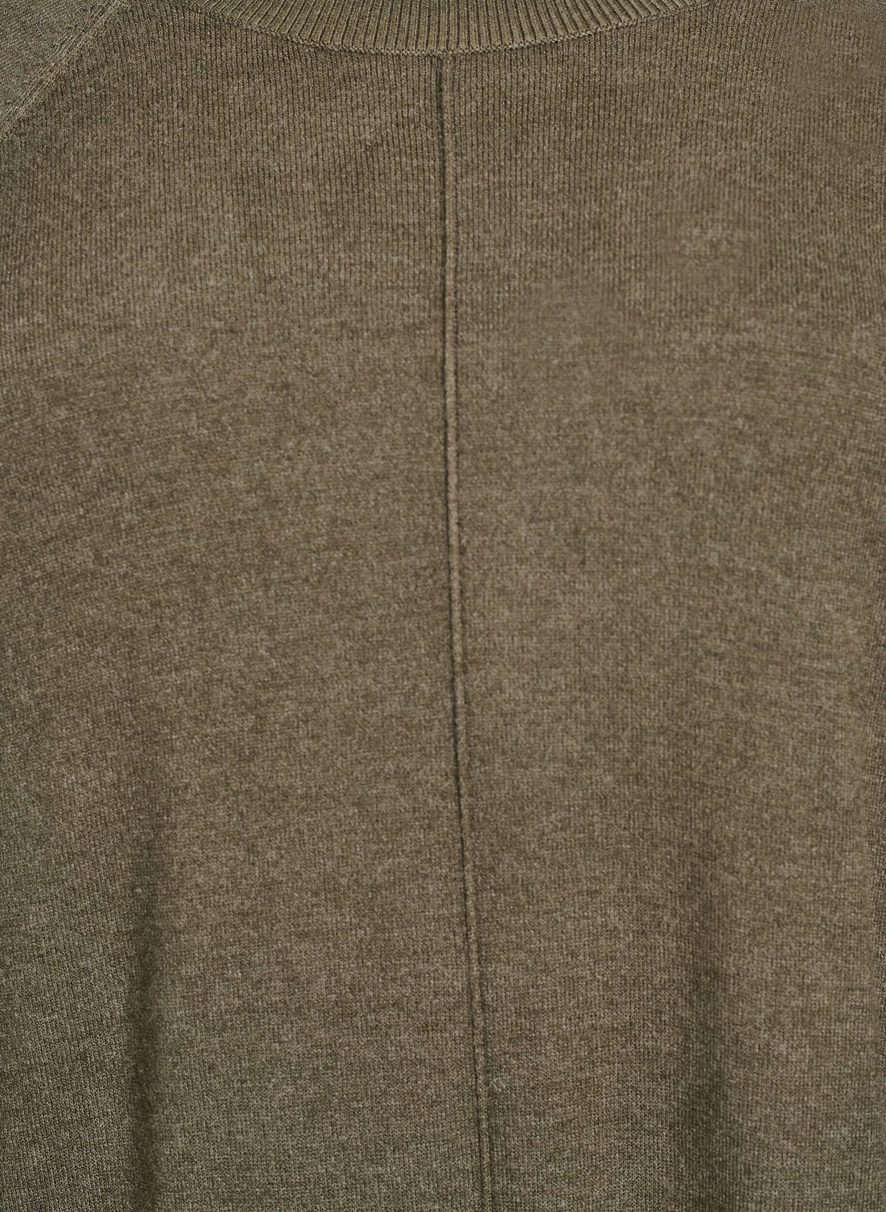 Zizzi Strickkleid mit Raglan&auml;rmeln und Mittelnaht, Gr&uuml;n, Packshot image number 2