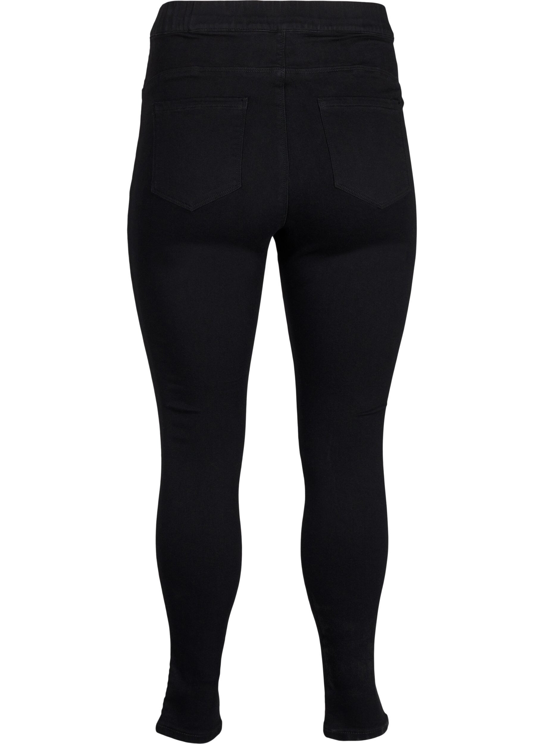 Zizzi Jeggings &agrave; taille haute., Noir, Packshot image number 1