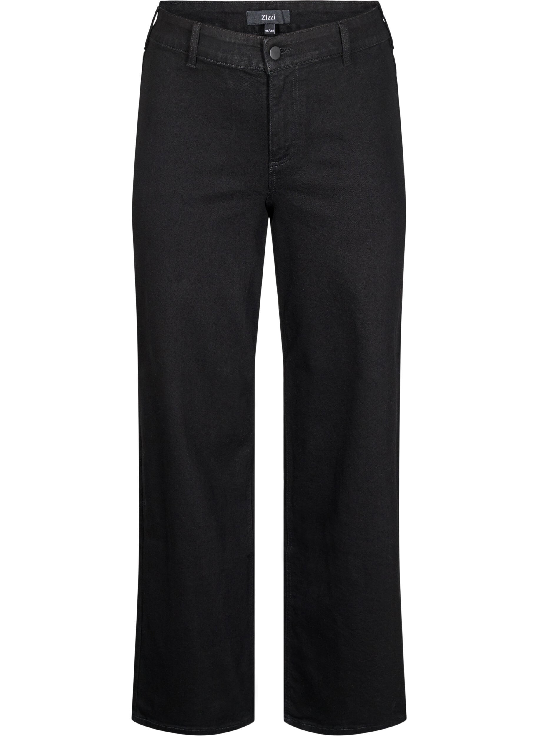 Jean large taille haute