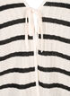 Cardigan rayé avec cordon de serrage, Sand Black Stripe, Packshot image number 2