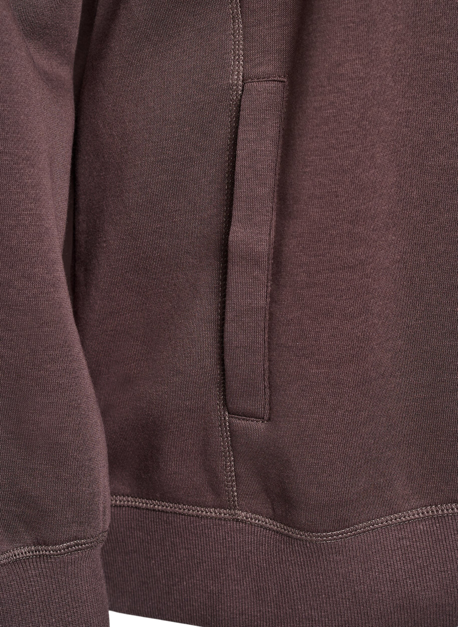 Zizzi FLASH - Sweat &agrave; col montant et poches, Marron, Packshot image number 3