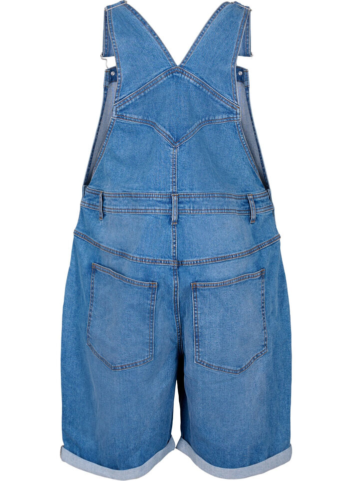 Denim Overalls Kurze Hosen, Blau, Packshot image number 1
