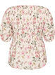 Bluse aus Viskose mit Smock und Peplum-Effekt, Vanille, Packshot image number 1