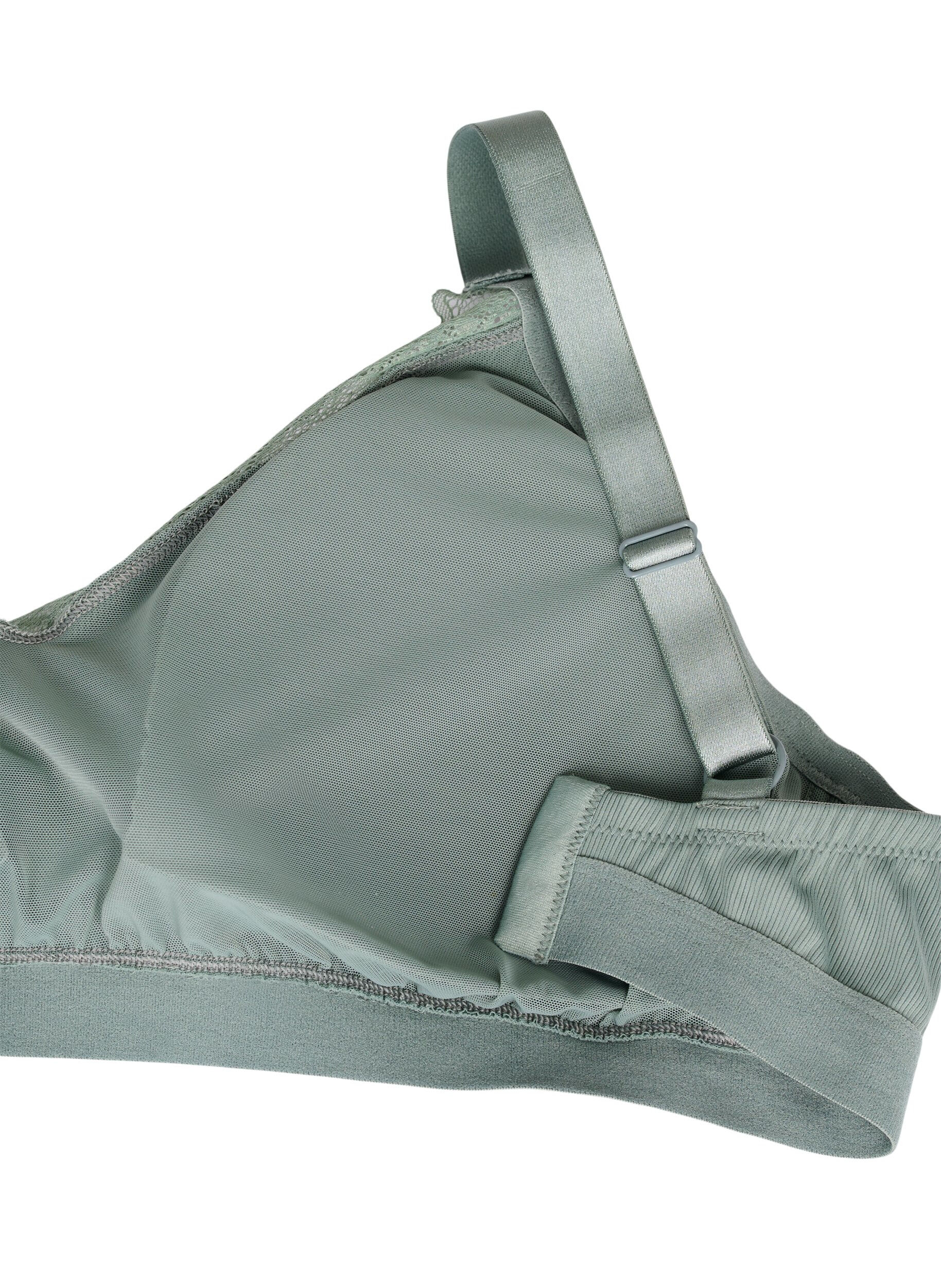 Zizzi Soutien-gorge c&ocirc;tel&eacute; avec dentelle, Laurel Wreath Ass, Packshot image number 3