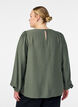 Blouse en viscose à manches longues, Vert, Model image number 2