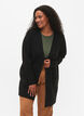 Gemusterter Strickcardigan mit Taschen, Grau, Model image number 0