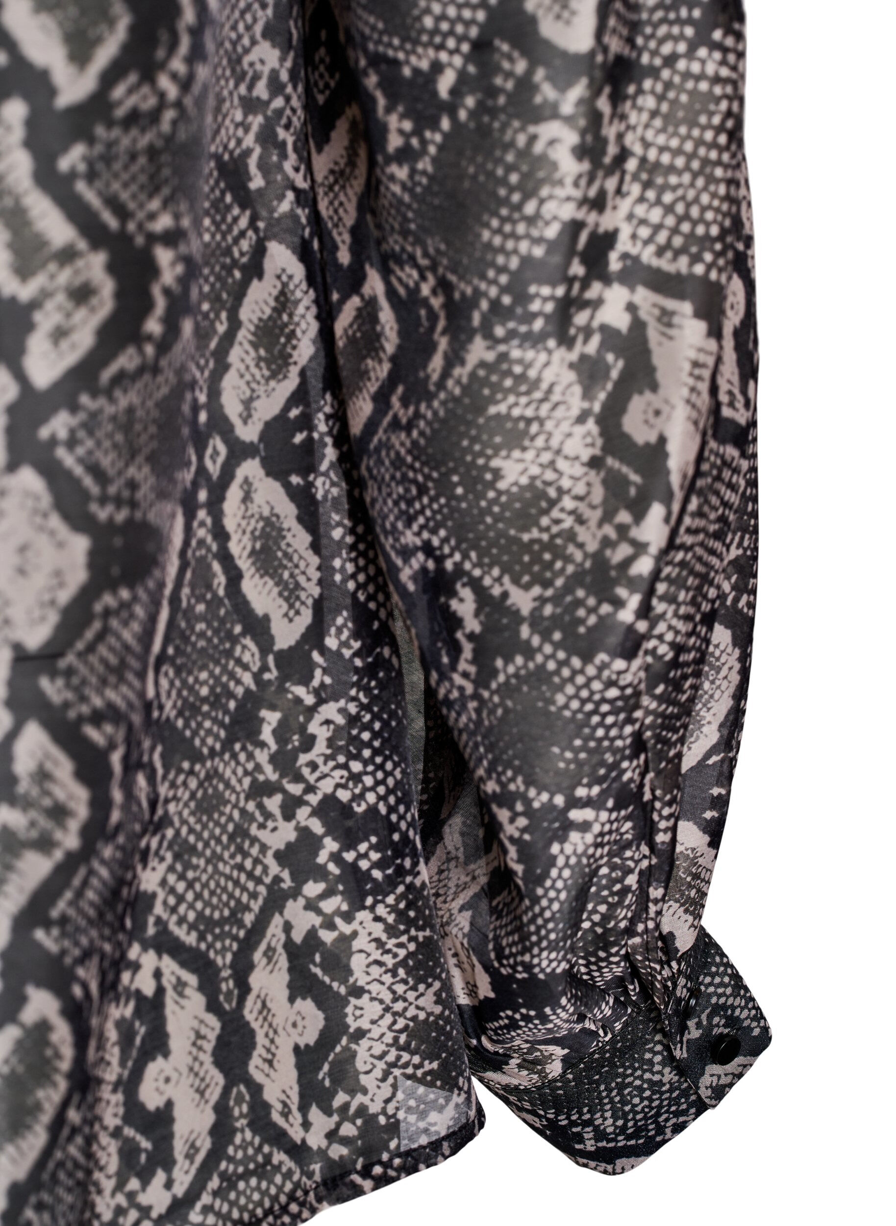 Zizzi Chemise &agrave; manches longues et imprim&eacute; serpent, Gris anthracite, Packshot image number 3