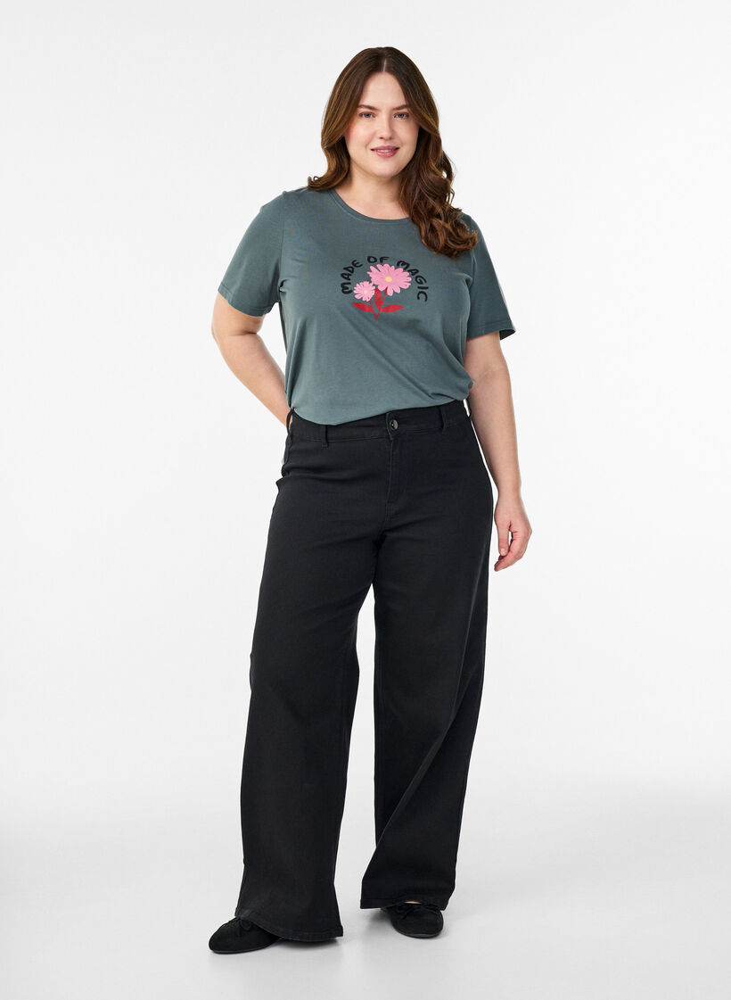 FLASH - T-Shirt mit Print, Gr&uuml;n, Model image number 1