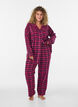 Karierte Pyjamahose aus Baumwolle, Rot, Model image number 0