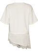 Jerseybluse im Lagenlook mit Spitze, Vanille, Packshot image number 1