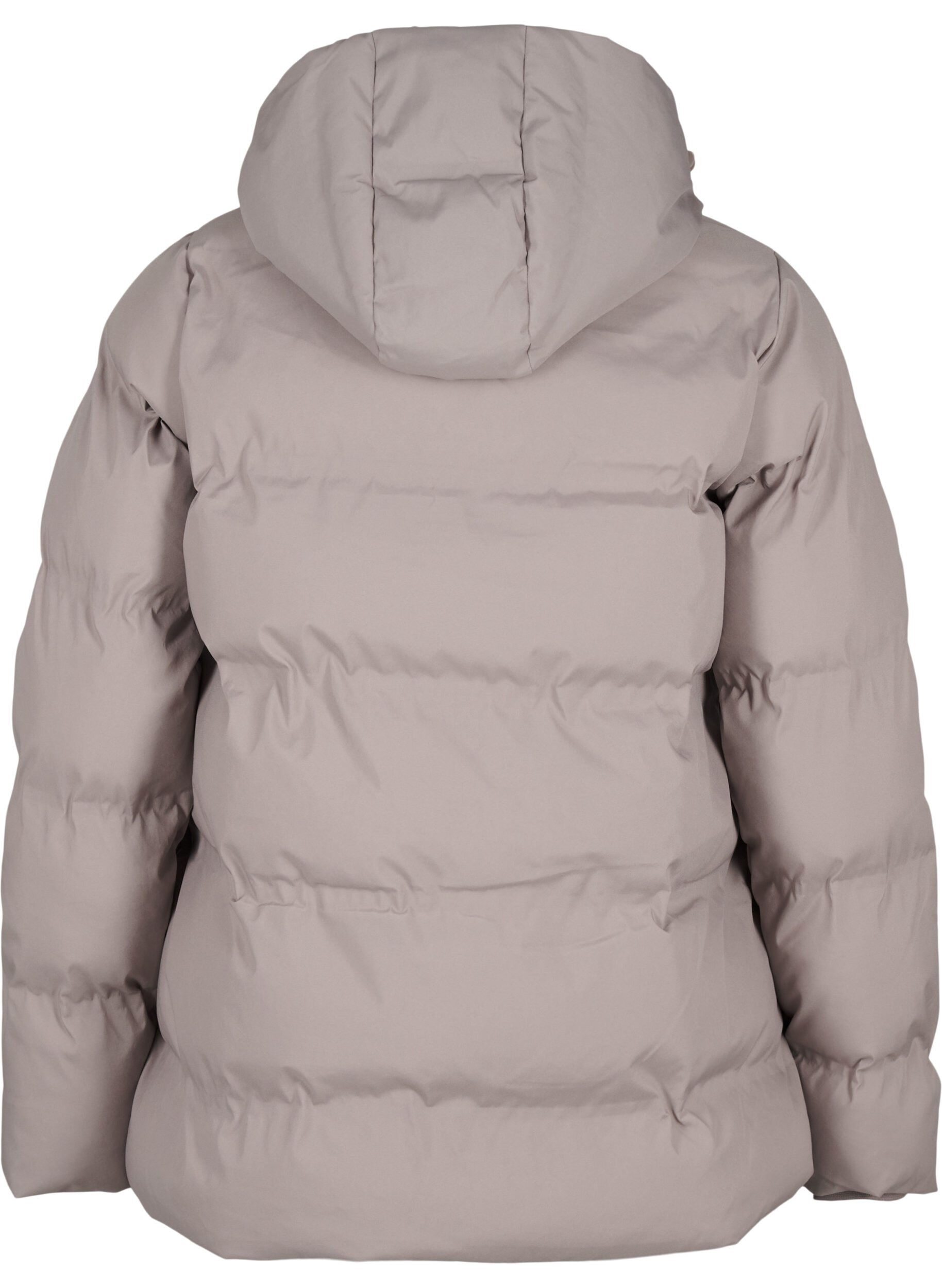 Zizzi Kurze Steppjacke mit Kapuze, Beige, Packshot image number 1