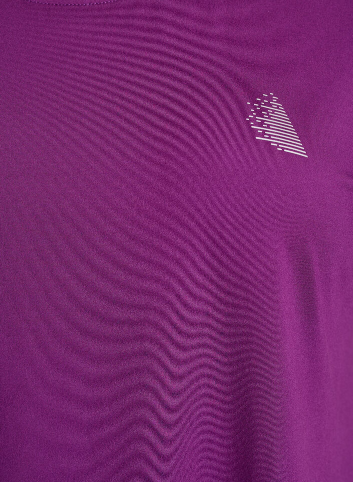 T-shirt long de sport, Violet, Packshot image number 2