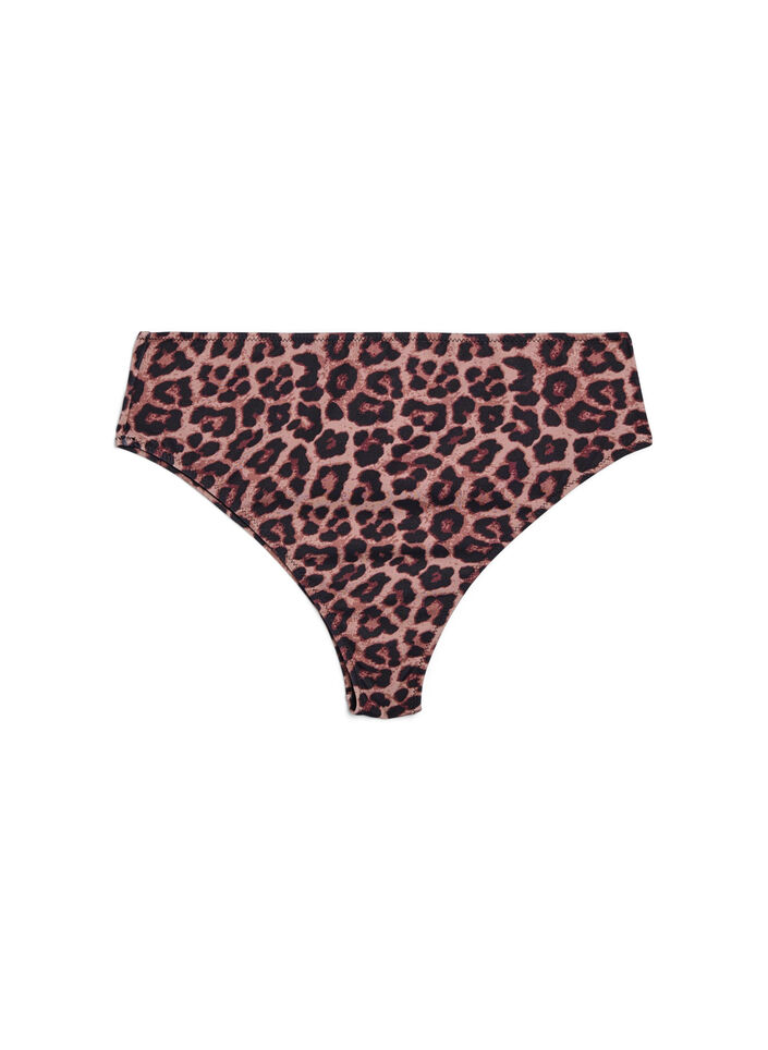 Leopard Brazilian-Bikinihose, Beige, Packshot image number 0