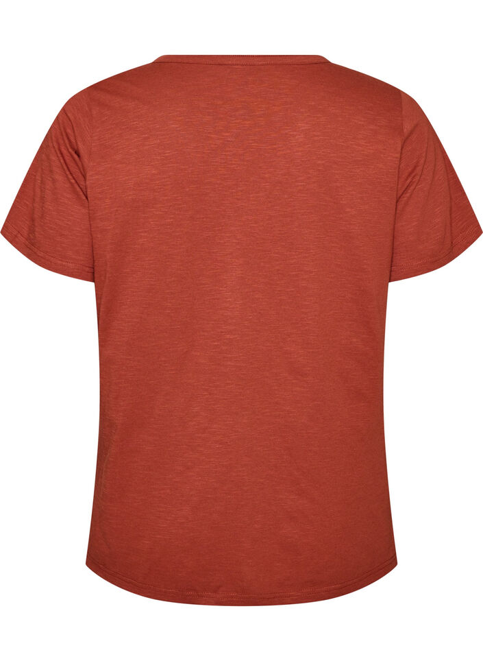 T-Shirt mit Knopfleiste, Braun, Packshot image number 1