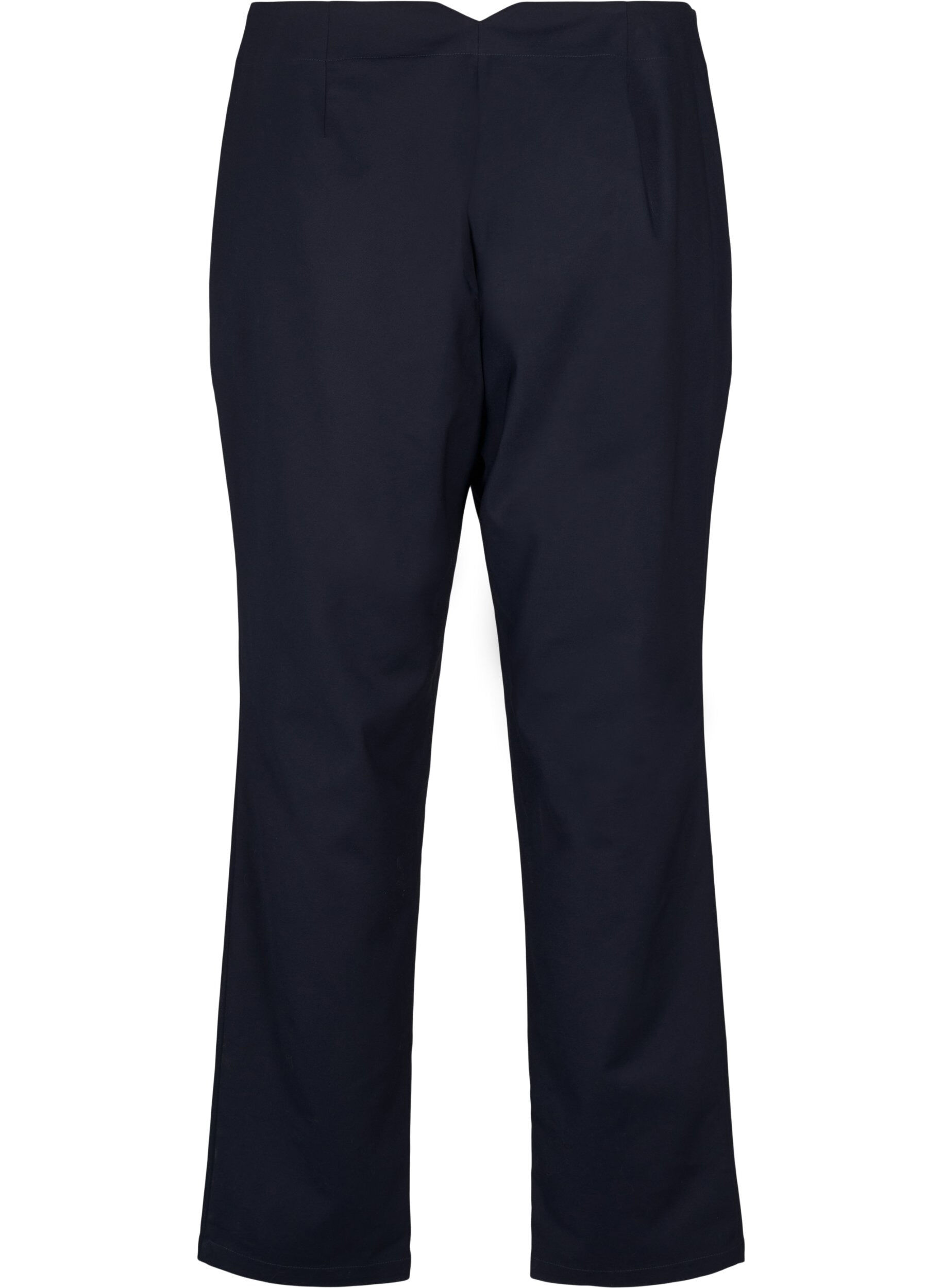 Zizzi Pantalon coupe droite taille haute, Bleu, Packshot image number 1
