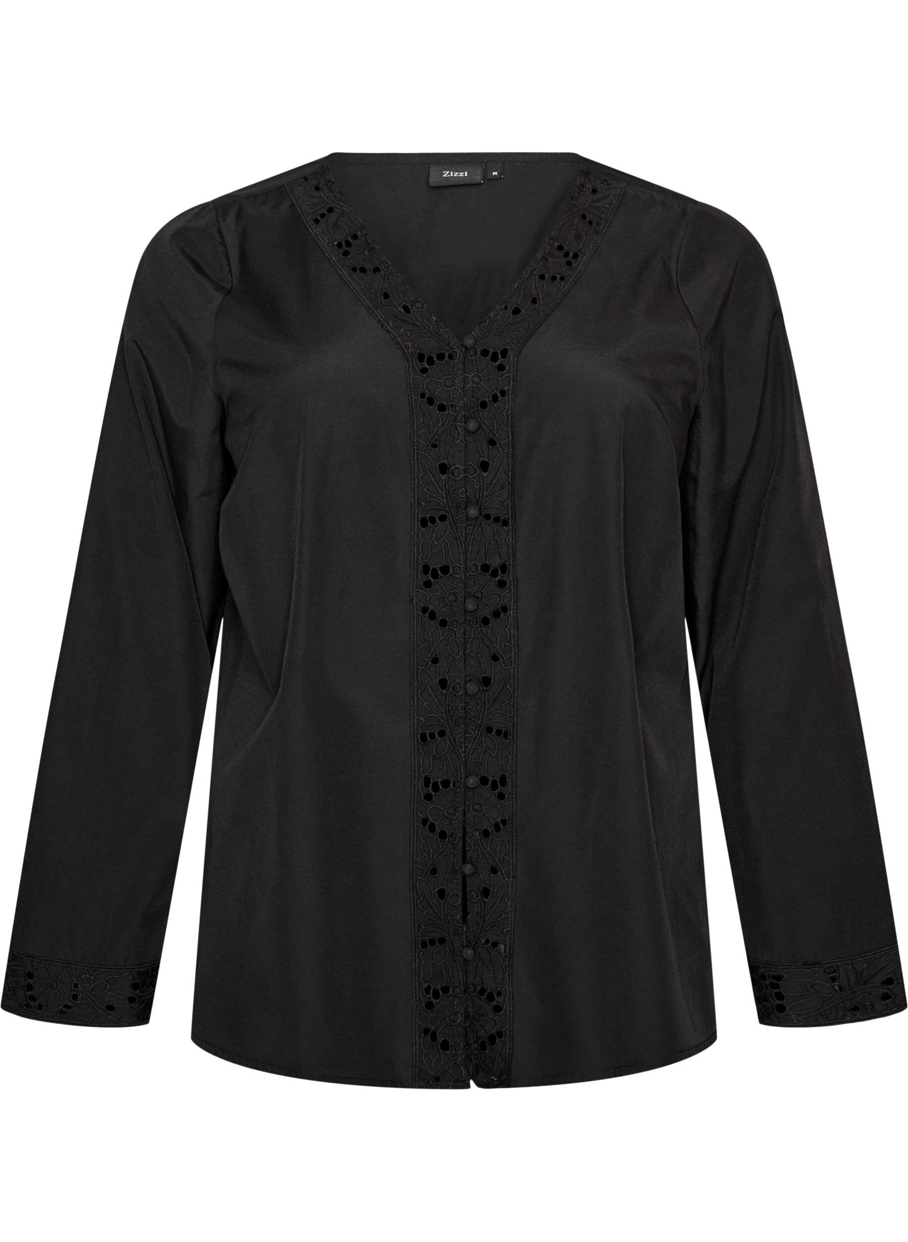 Chemisier avec broderie anglaise