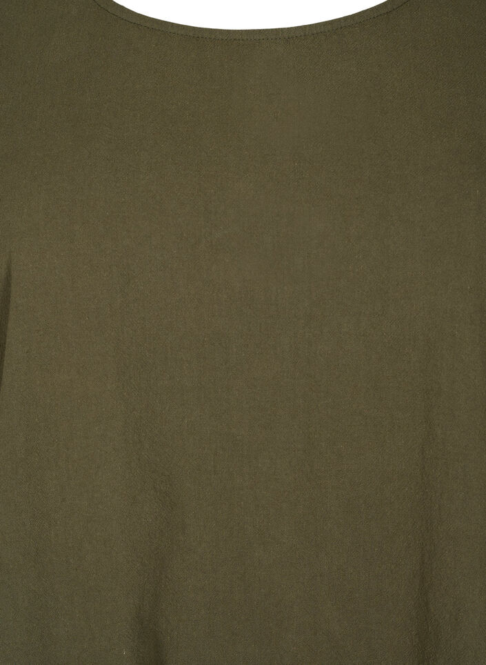 FLASH - Tunique à manches courtes en coton, Forest Night, Packshot image number 2