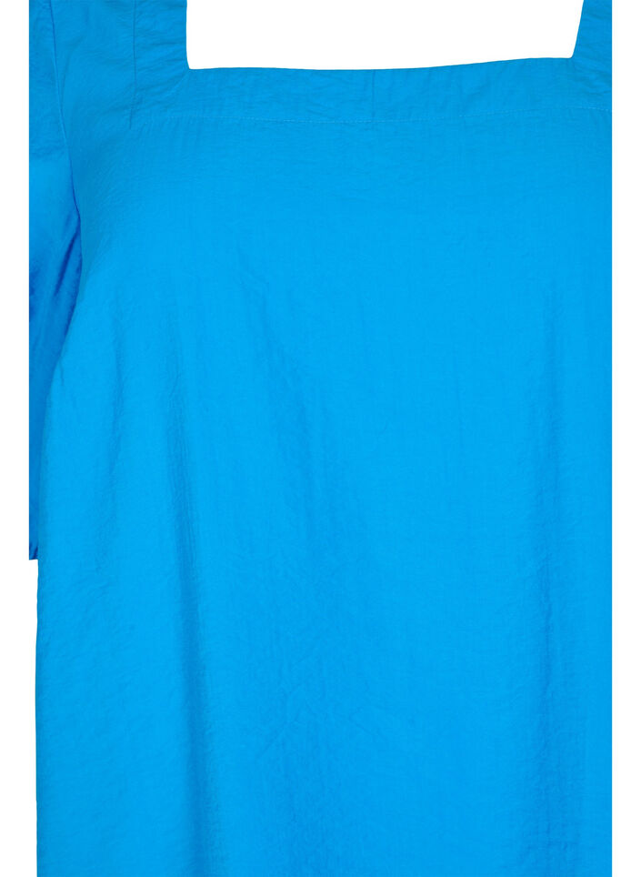 Bluse mit Ballonärmeln, Indigo Bunting, Packshot image number 2