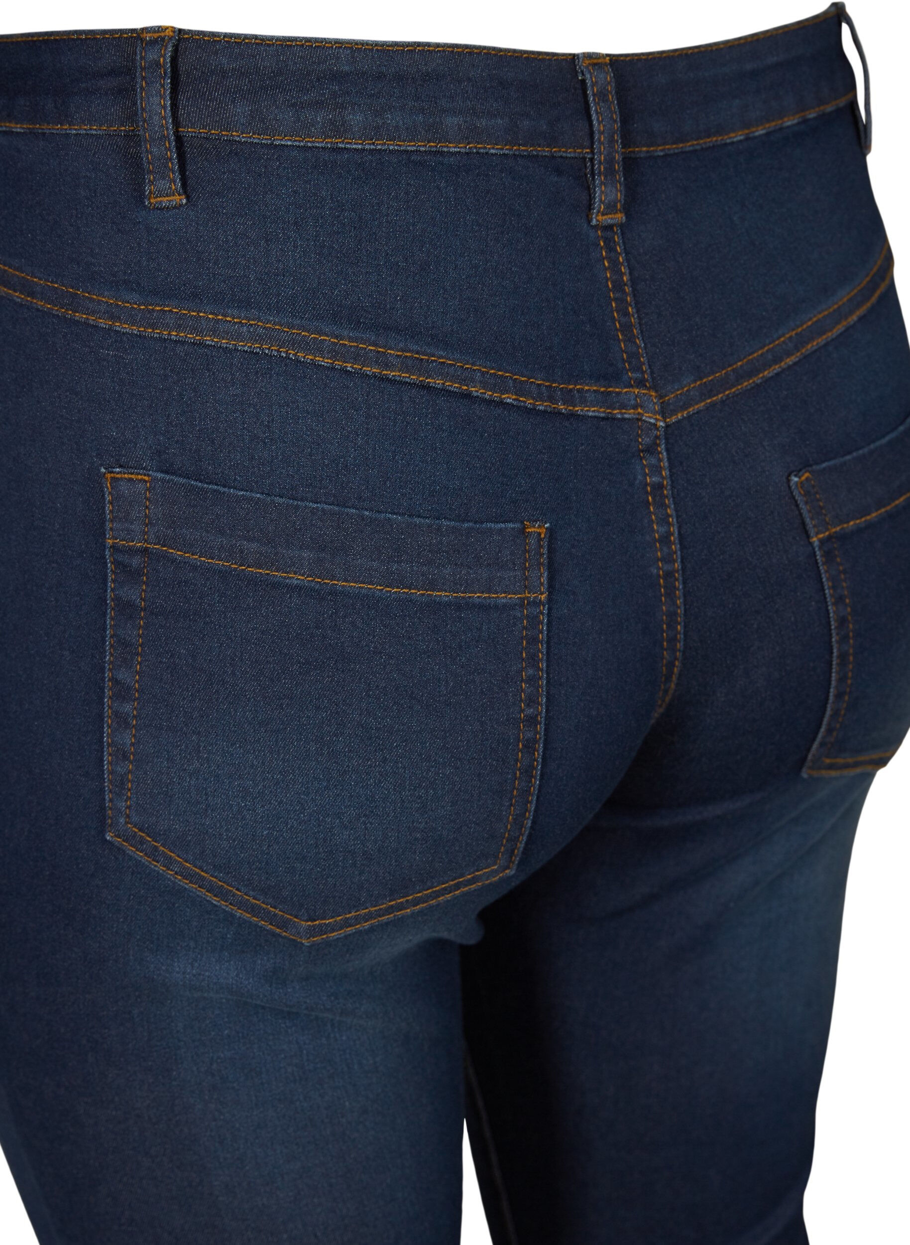 Zizzi Slim Fit Emily Capri Jeans, Blau, Packshot image number 3