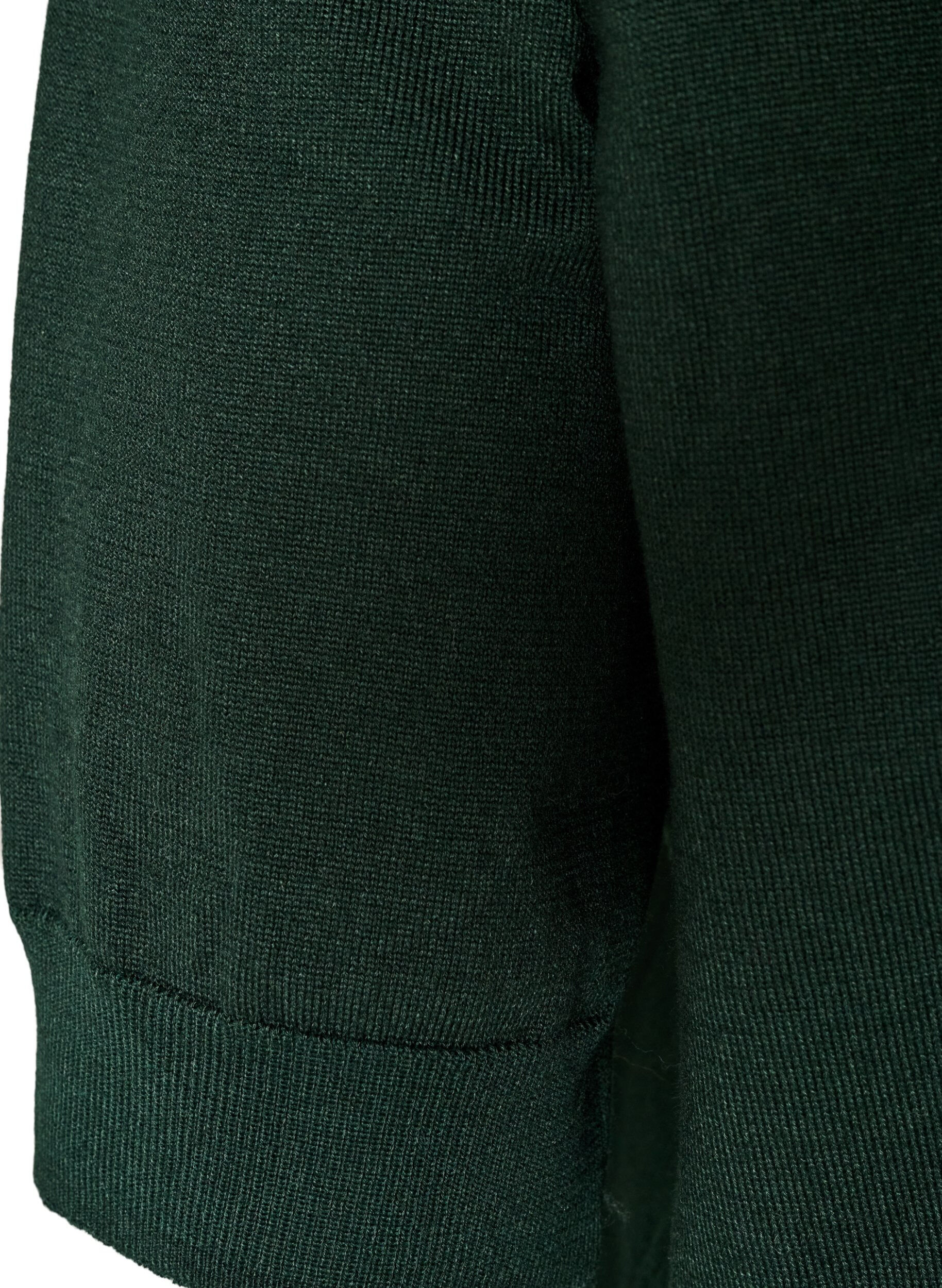 ZizziBlouse en fine maille &agrave; manches courtes, Vert fonc&eacute;, Packshot image number 3