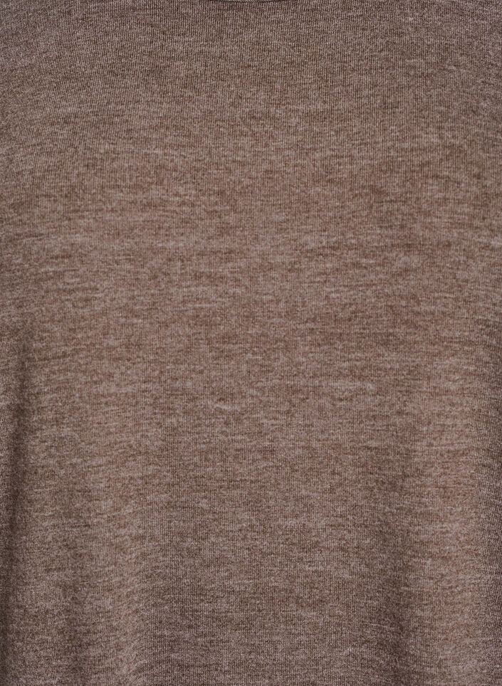 Bluse aus Jersey mit 3/4-&Auml;rmeln, Braun, Packshot image number 2