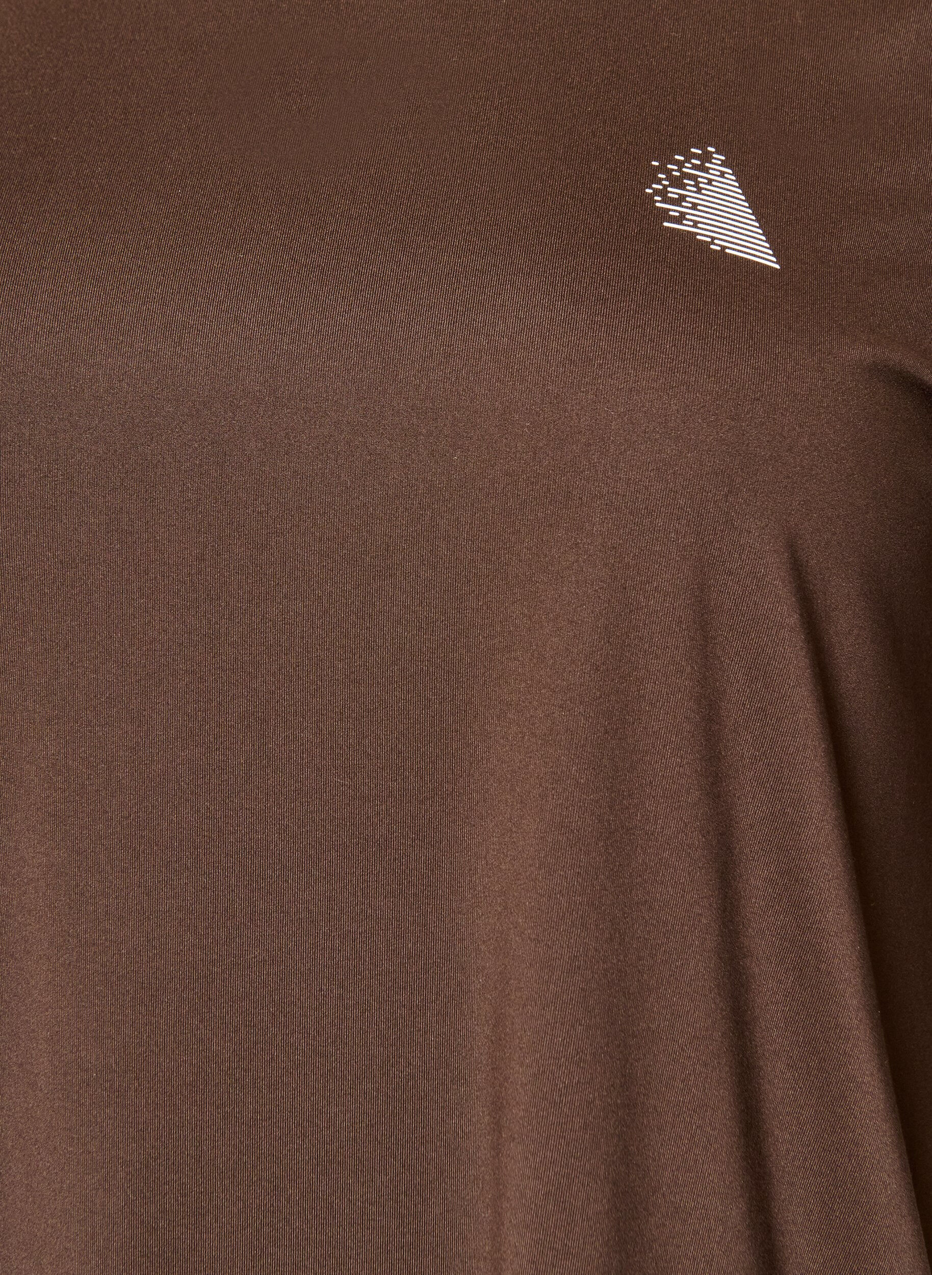 ZizziTrainingsshirt mit 3/4-&Auml;rmeln, Braun, Packshot image number 2