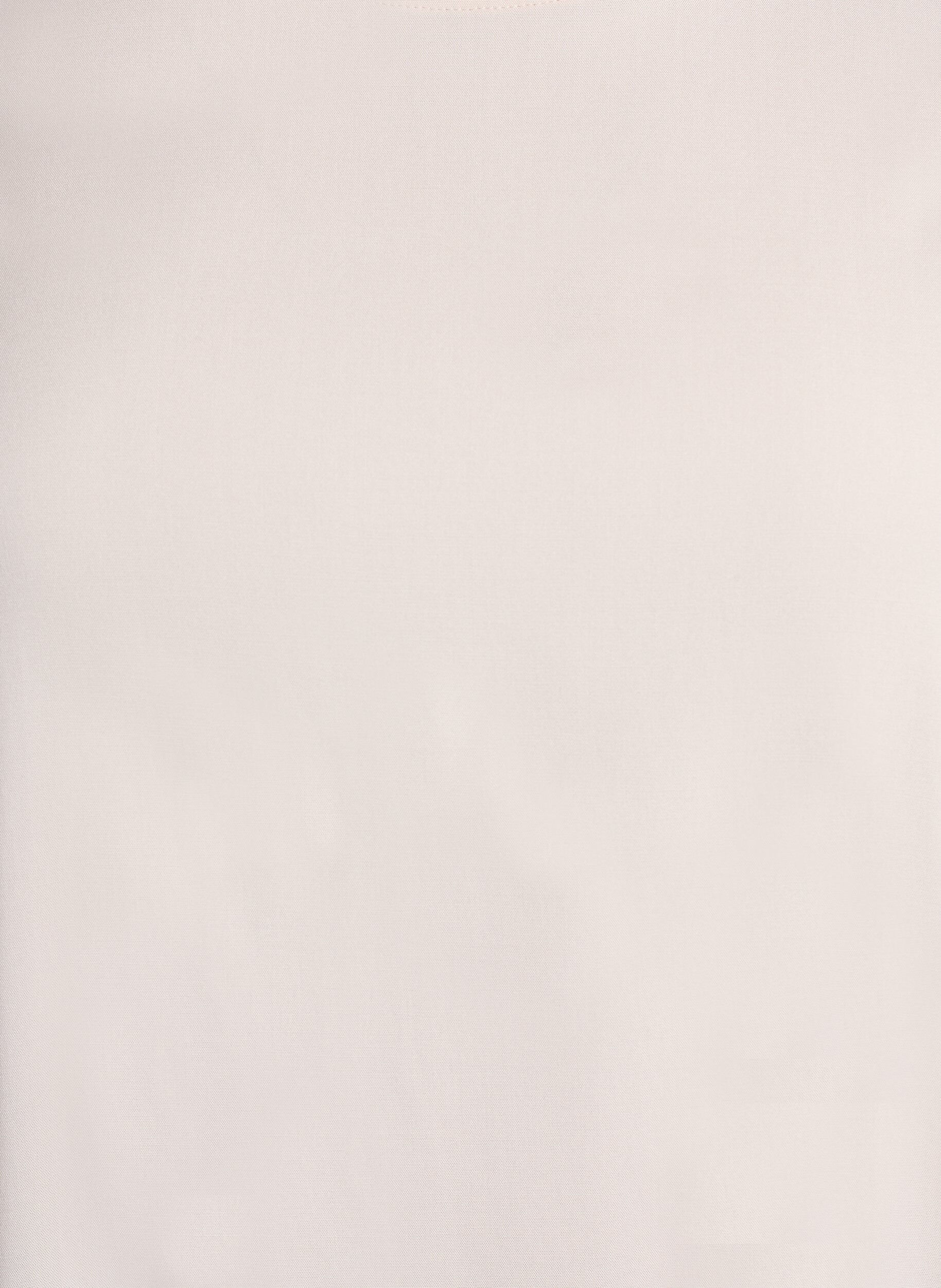 Zizzi Kurz&auml;rmelige, gewebte Bluse mit Rundhals, Beige, Packshot image number 2