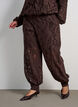Pantalon ballon en dentelle avec short int&eacute;rieur, Marron, Model image number 2