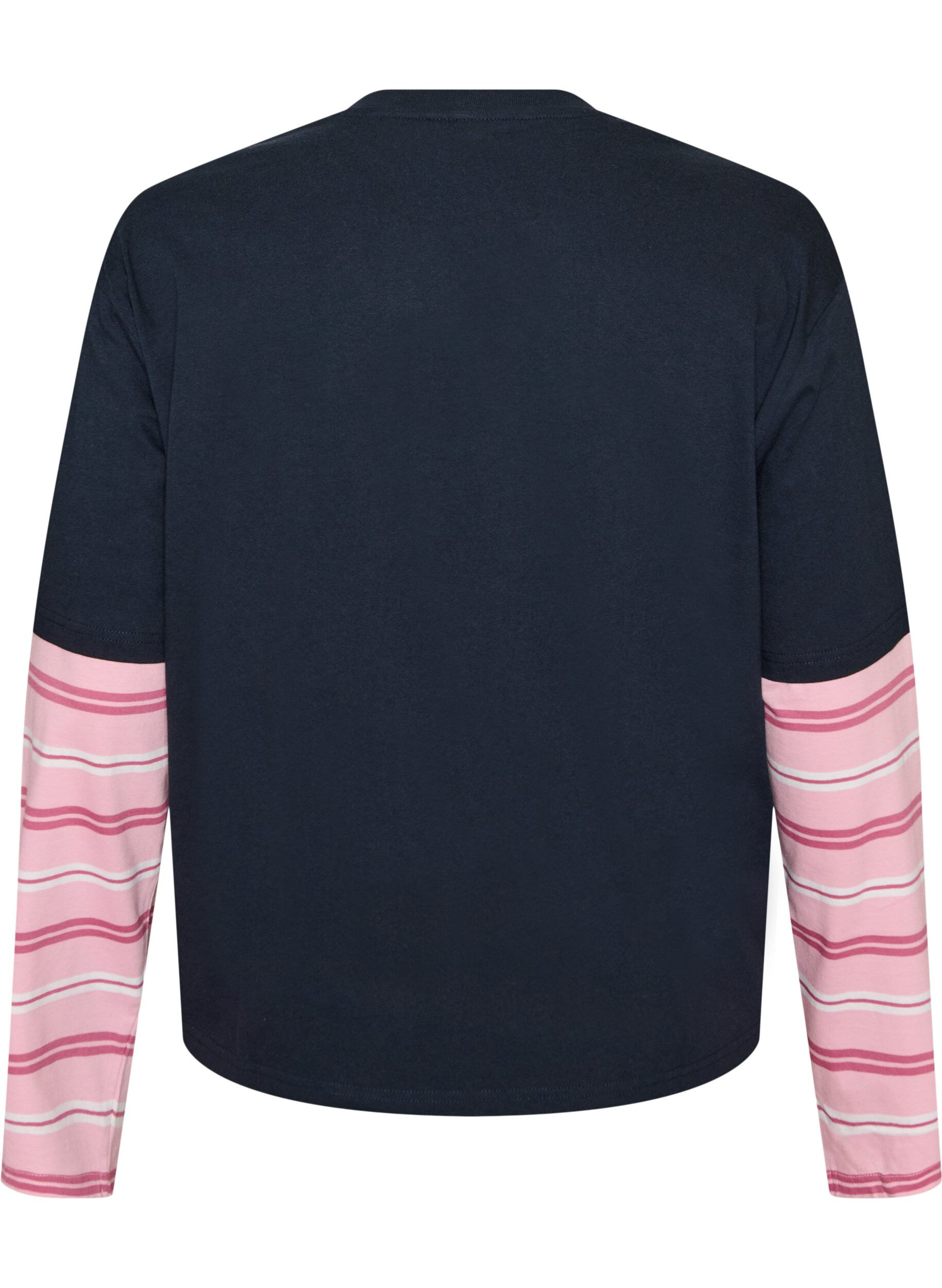 ZizziT-Shirt mit sportlichem Lagenlook, Blau, Packshot image number 1
