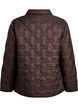 Veste l&eacute;g&egrave;rement matelass&eacute;e &agrave; surpiq&ucirc;res d&eacute;coratives, Marron, Packshot image number 1