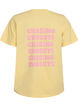 T-Shirt aus Bio-Baumwolle mit R&uuml;ckenprint, Gelb, Packshot image number 1