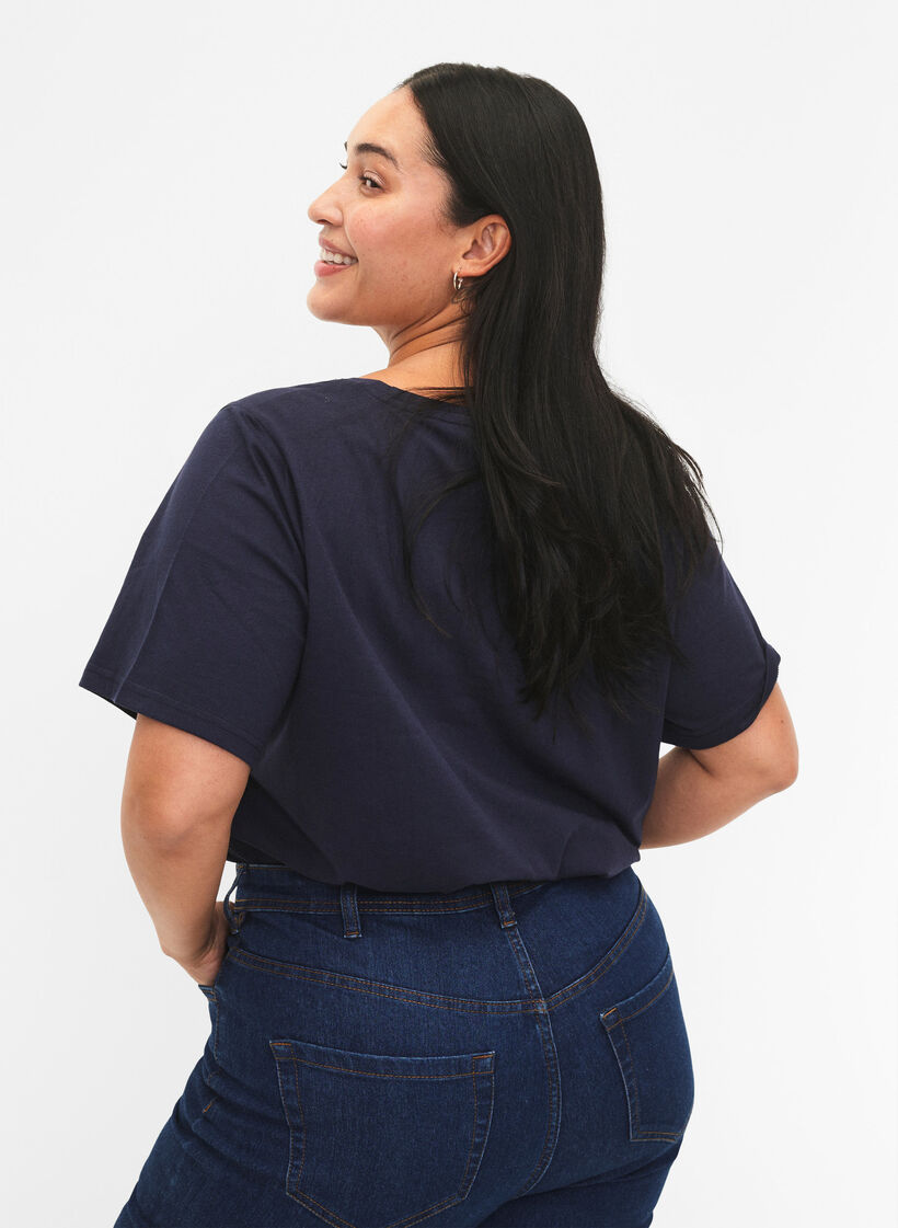 FLASH - T-shirt avec motif, Navy Blazer, Model image number 1