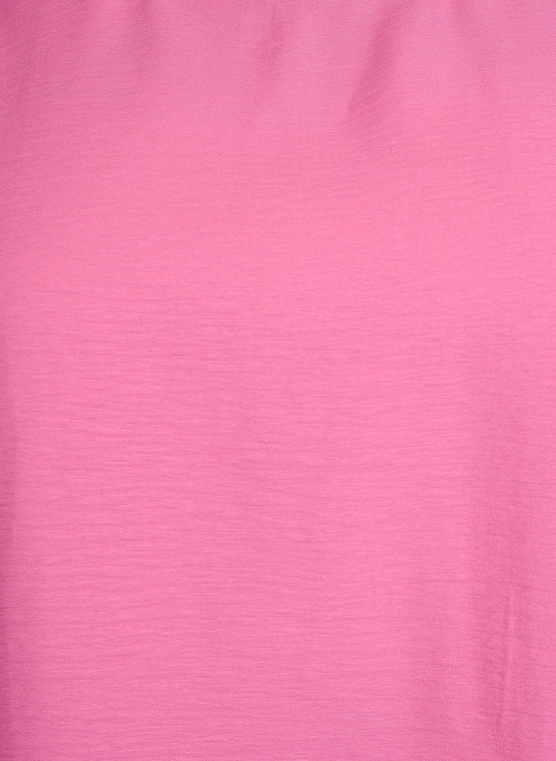 Zizzi Bluse mit kurzen, weiten &Auml;rmeln, Pink, Packshot image number 2