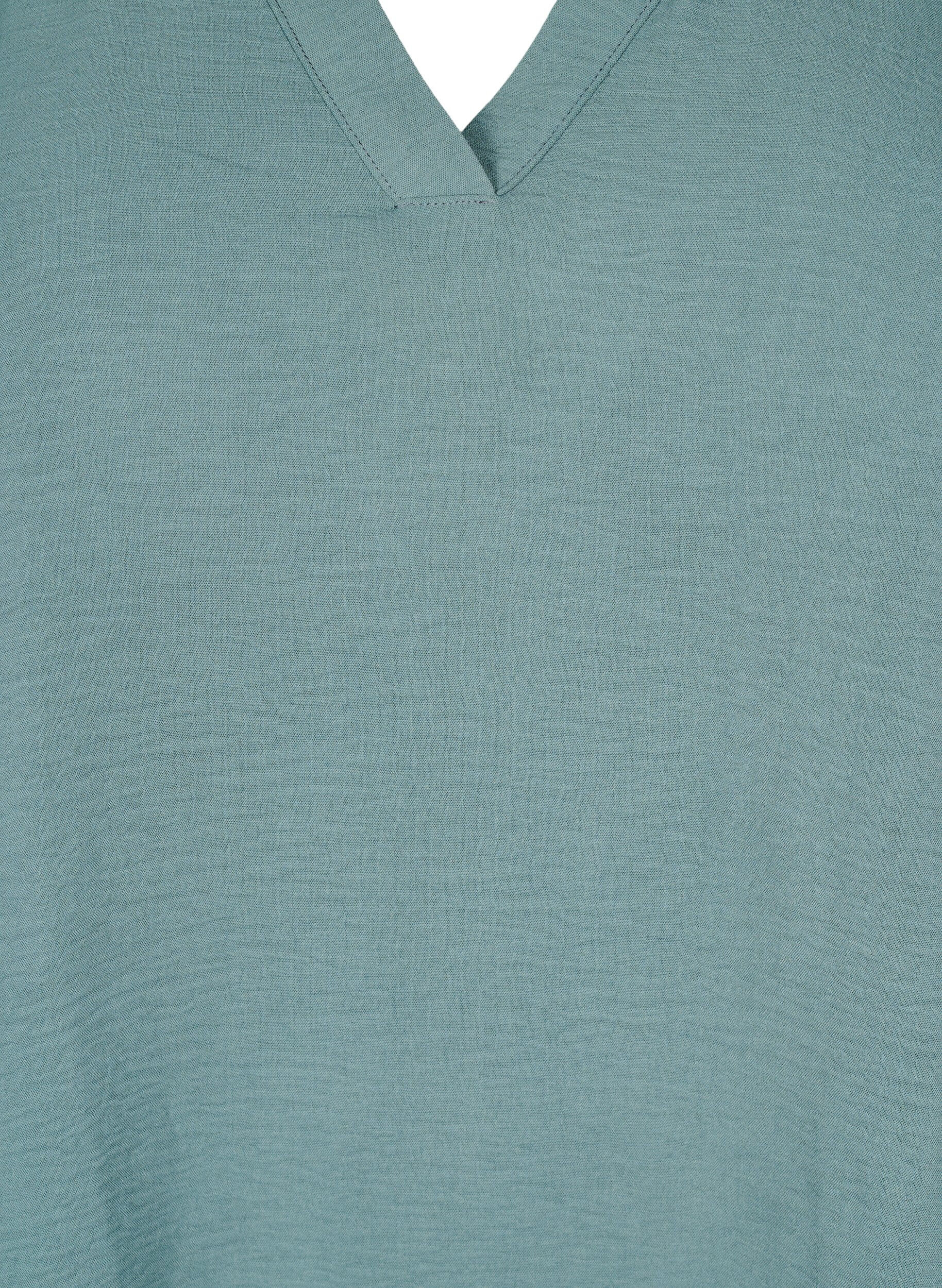 ZizziBluse mit 3/4-&Auml;rmeln, Gr&uuml;n, Packshot image number 2
