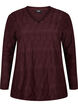 FLASH - Chemisier à manches longues structuré	, Fudge, Packshot image number 0