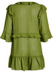 Leichtes Kleid mit R&uuml;schen und V-Ausschnitt, Gr&uuml;n, Packshot image number 1