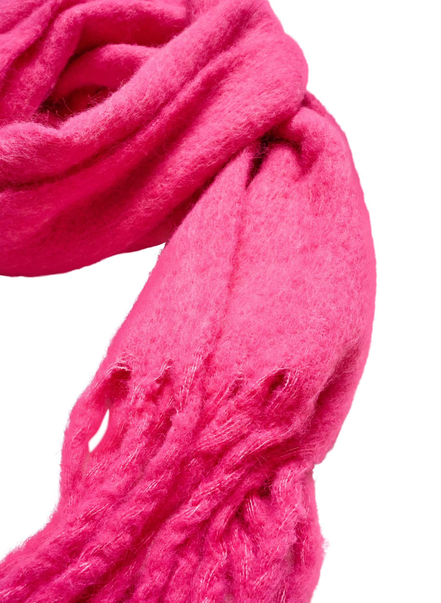 Zizzi&Eacute;charpe douce &agrave; franges, Rose, Packshot image number 1