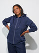 Kapuzensweatshirt mit Rei&szlig;verschluss und Taschen, Blau, Model image number 3