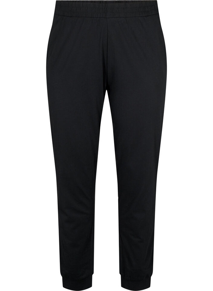 Pyjama en coton, Noir, Packshot image number 0