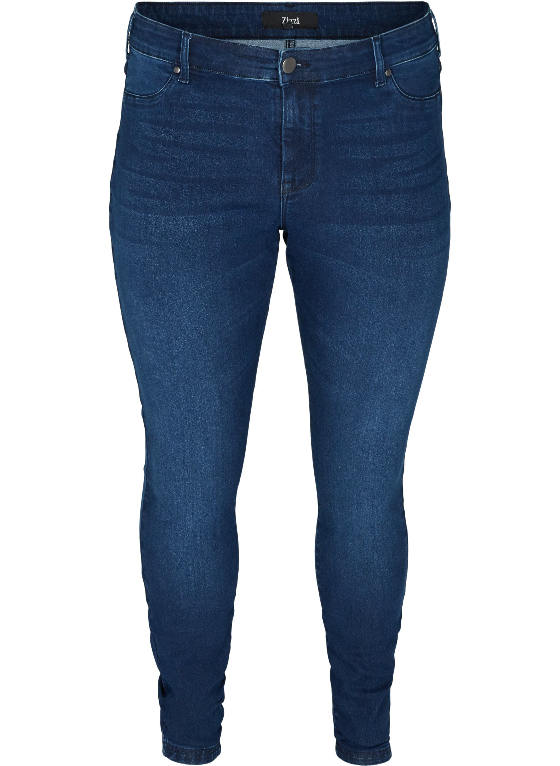 Zizzi Jeggings aus Baumwollmischung, Dark blue denim, Packshot image number 0
