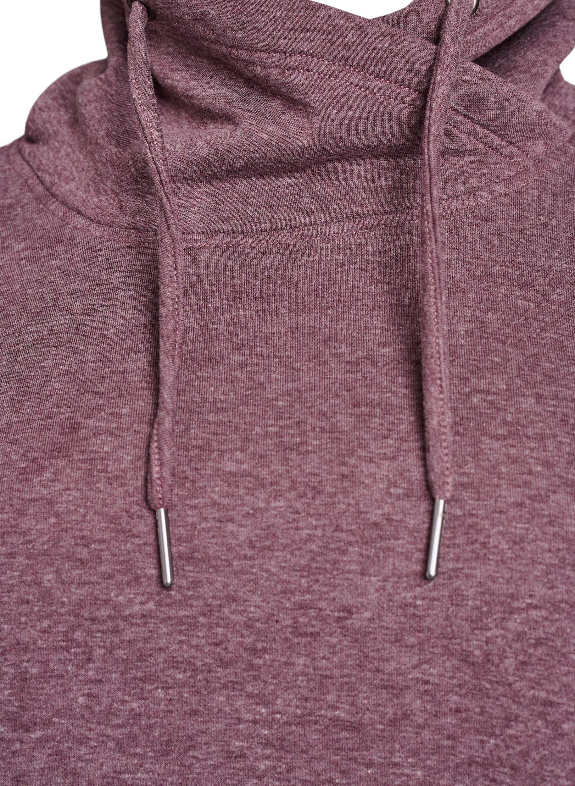 ZizziSweatshirt mit Stehkragen und Taschen, Rot, Packshot image number 2